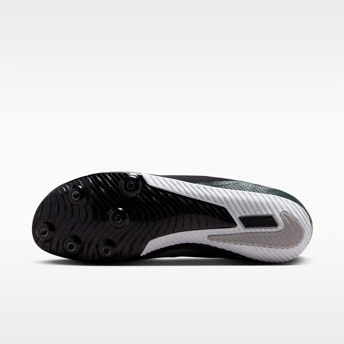 Nike Zoom Rival Sprint Track & Field Sprinting Spikes - Black/Black/Metallic Silver - Image 2