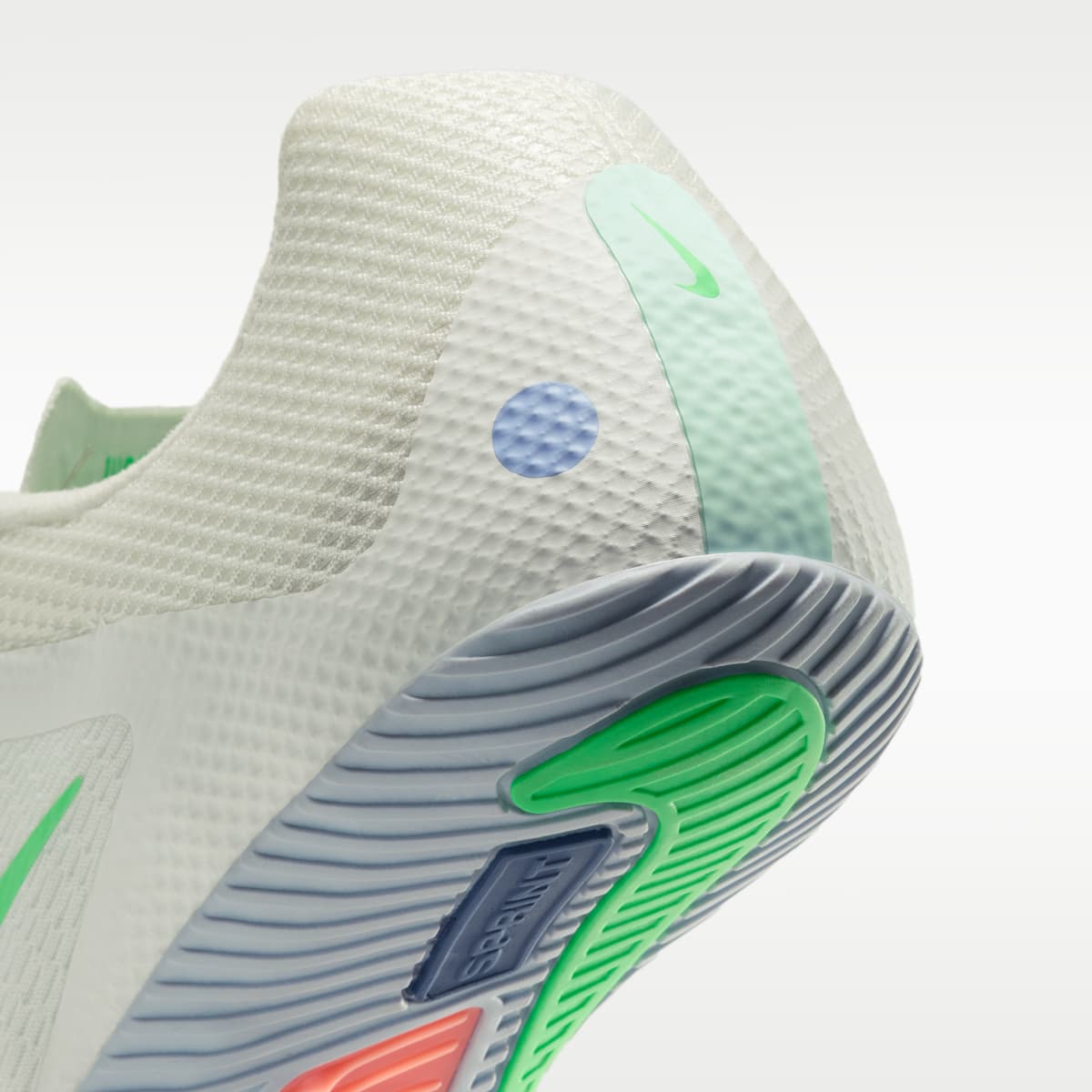 Nike Zoom Rival Sprint Track & Field Sprinting Spikes - Summit White/Atomic Pink/Aluminum/Electro Green - Image 9