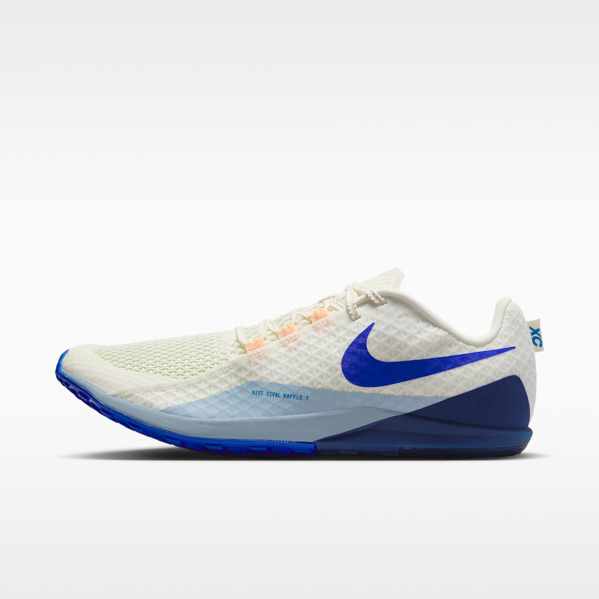 Women's Nike Zoom Rival Waffle 7 Road and Cross-Country Racing Shoes - Sail/Blue Void/Light Armory Blue/Racer Blue