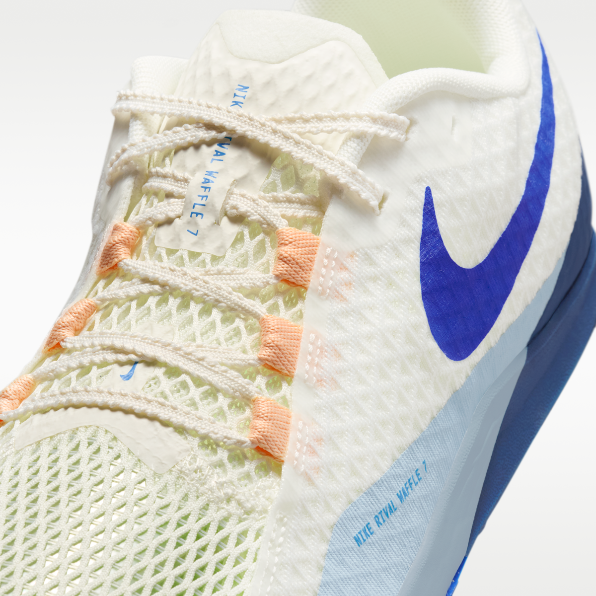 Women's Nike Zoom Rival Waffle 7 Road and Cross-Country Racing Shoes - Sail/Blue Void/Light Armory Blue/Racer Blue
