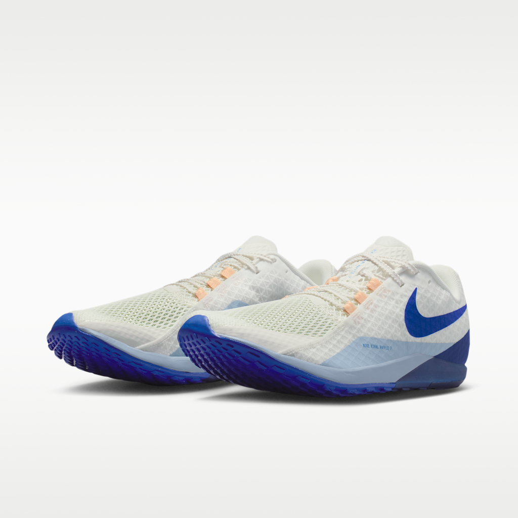 Women's Nike Zoom Rival Waffle 7 Road and Cross-Country Racing Shoes - Sail/Blue Void/Light Armory Blue/Racer Blue