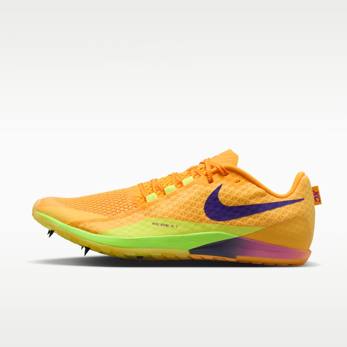 Nike Zoom Rival XC 7 Cross-Country Spikes - Citron Pulse/Blue Void/Hyper Violet/Indigo Burst - Image 1