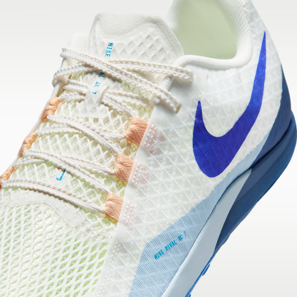 Nike Zoom Rival XC 7 Cross-Country Spikes - Sail/Blue Void/Light Armory Blue/Racer Blue - Image 7