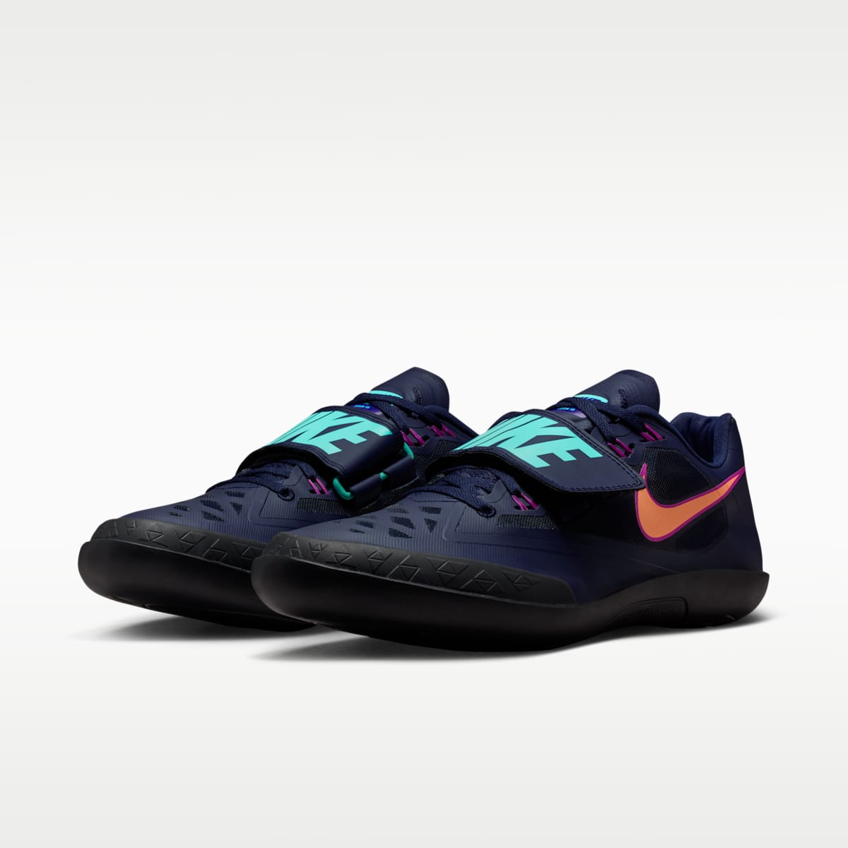 Nike Zoom SD 4 Track & Field Throwing Shoes - Obsidian/Hyper Violet/Hyper Turquoise/Orange Pulse - Image 5