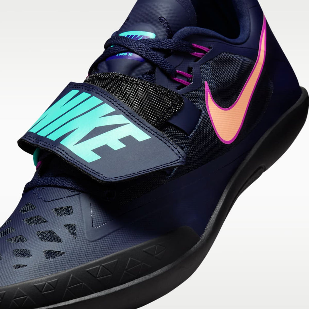 Nike Zoom SD 4 Track & Field Throwing Shoes - Obsidian/Hyper Violet/Hyper Turquoise/Orange Pulse - Image 7