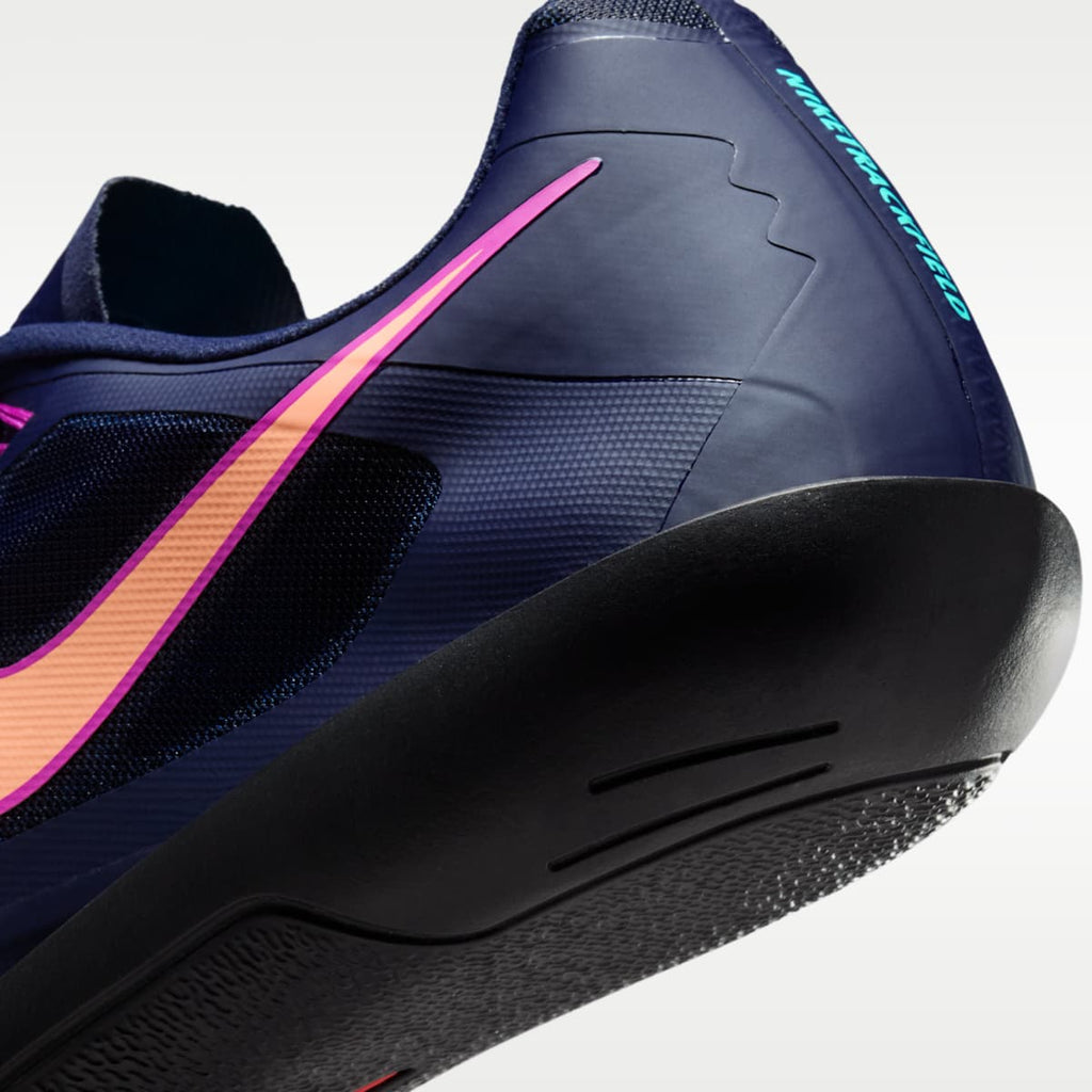 Nike Zoom SD 4 Track & Field Throwing Shoes - Obsidian/Hyper Violet/Hyper Turquoise/Orange Pulse - Image 8