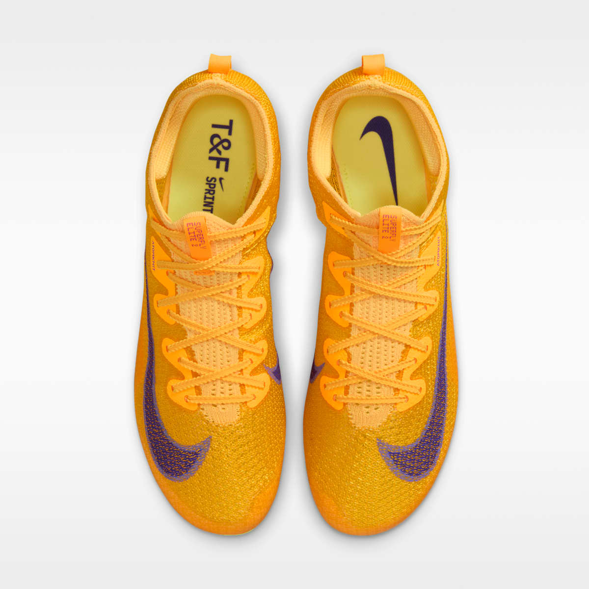 Nike Zoom Superfly Elite 2 Track & Field Sprinting Spikes - Citron Pulse/Volt Ice/Laser Orange/Indigo Burst - Image 4