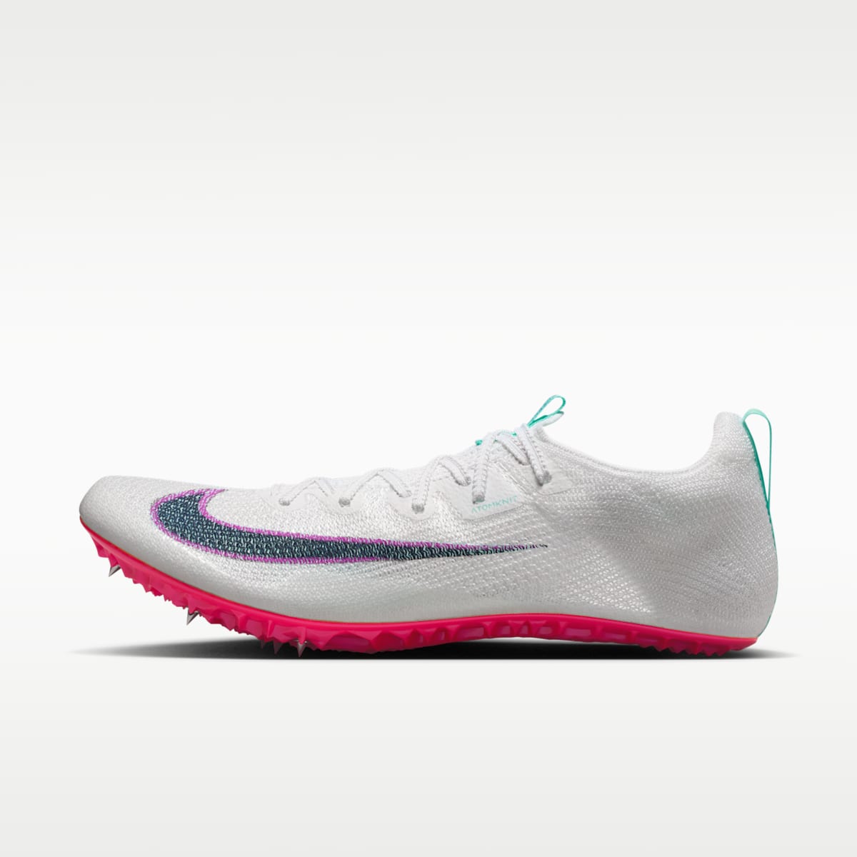 Women's Nike Zoom Superfly Elite 2 Track & Field Sprinting Spikes - White/Bright Crimson/Hyper Violet/Obsidian