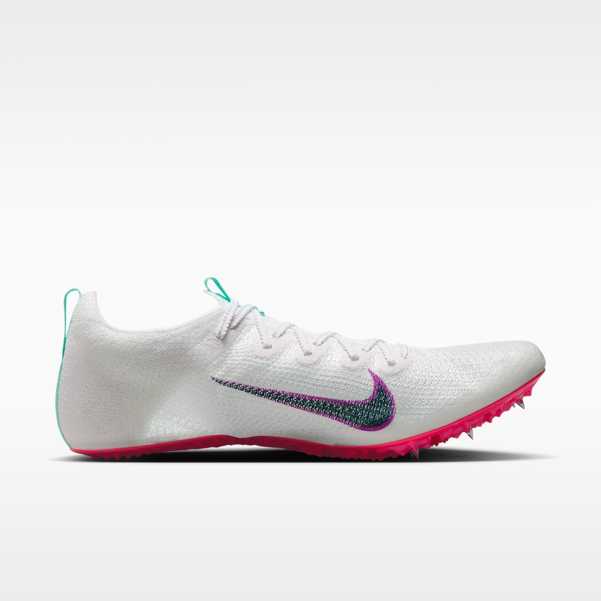 Women's Nike Zoom Superfly Elite 2 Track & Field Sprinting Spikes - White/Bright Crimson/Hyper Violet/Obsidian