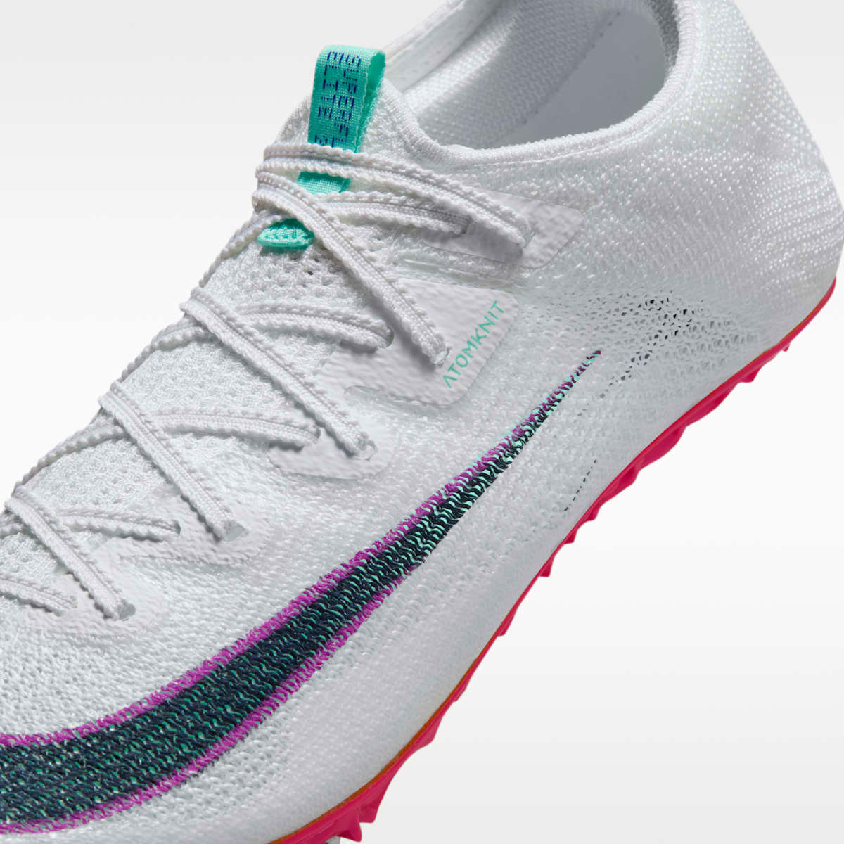 Nike Zoom Superfly Elite 2 Track & Field Sprinting Spikes - White/Bright Crimson/Hyper Violet/Obsidian - Image 8